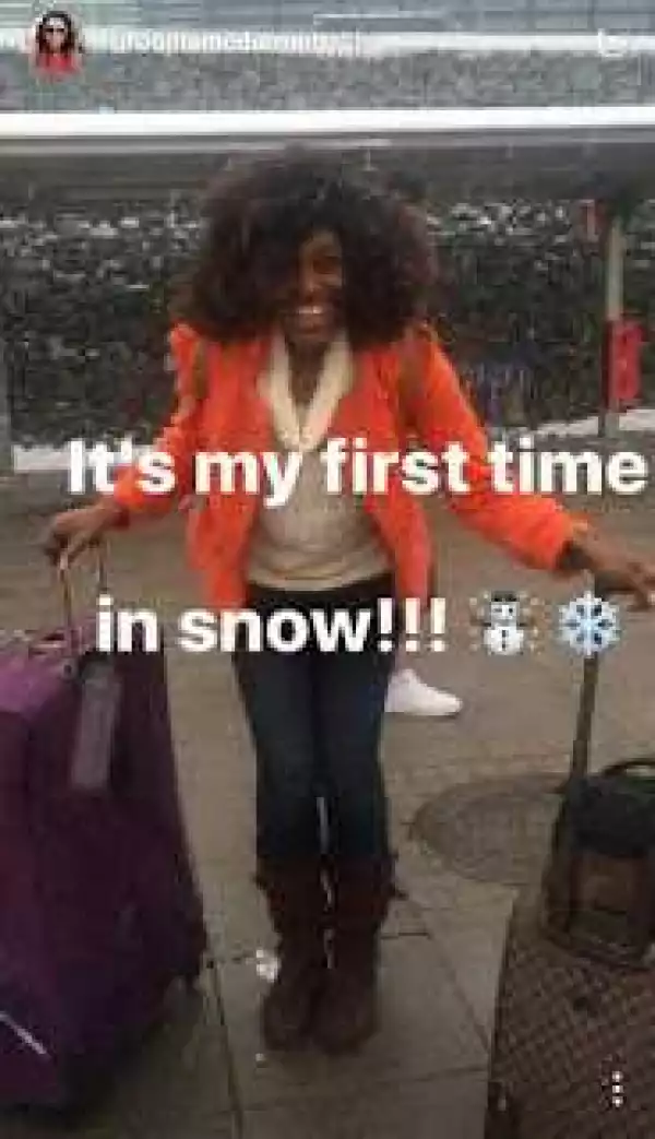 Actress Ufuoma McDermott Gushes About Her First Snow Experience [Photos]